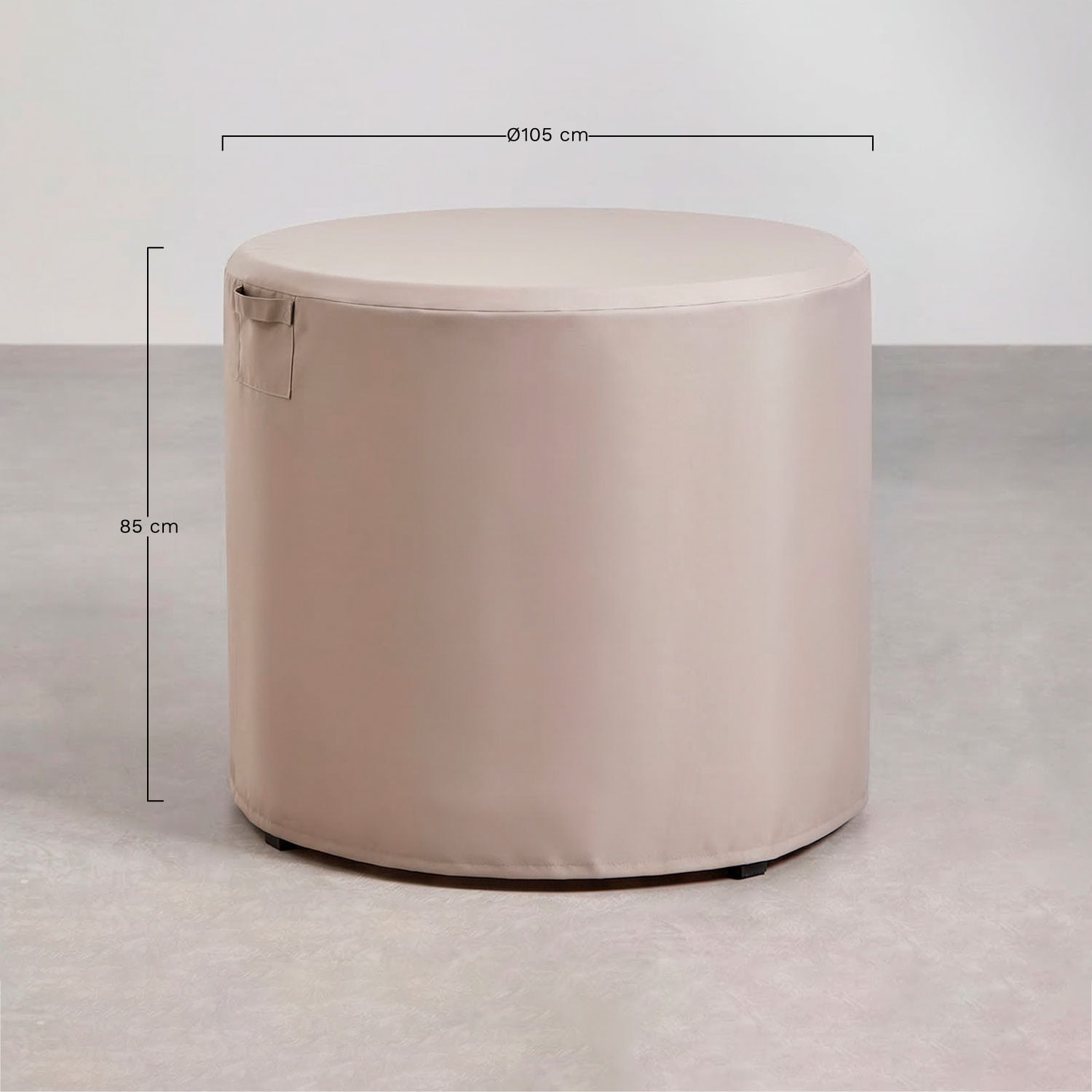 Round Otley garden table protective cover, MEASURES