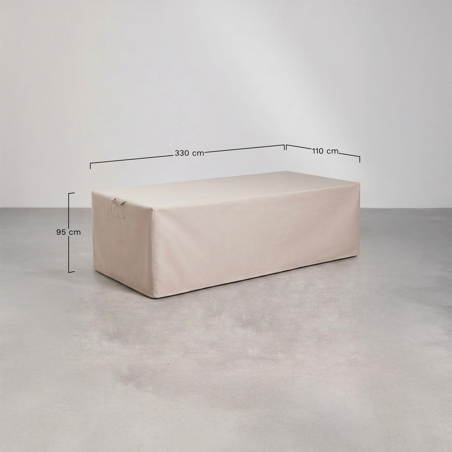 Otley garden sofa protective cover, MEASURES