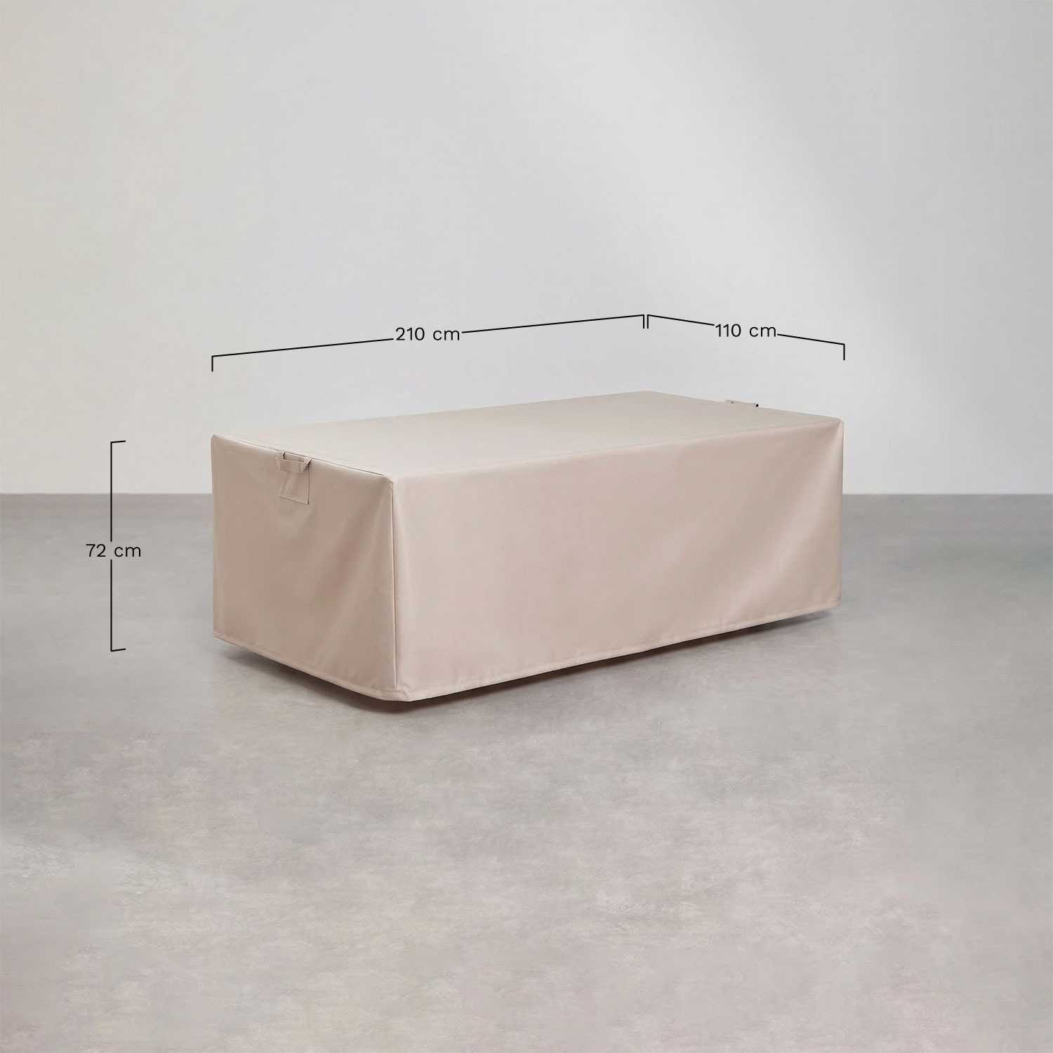 Otley garden sofa protective cover, MEASURES