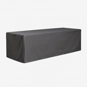 Otley Garden Sofa Protective Cover Grey Anthracite & 330 X 110 Cm - Sklum