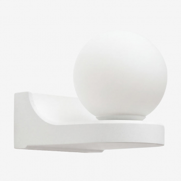 Lanham Aluminum Wall Sconce White - Sklum