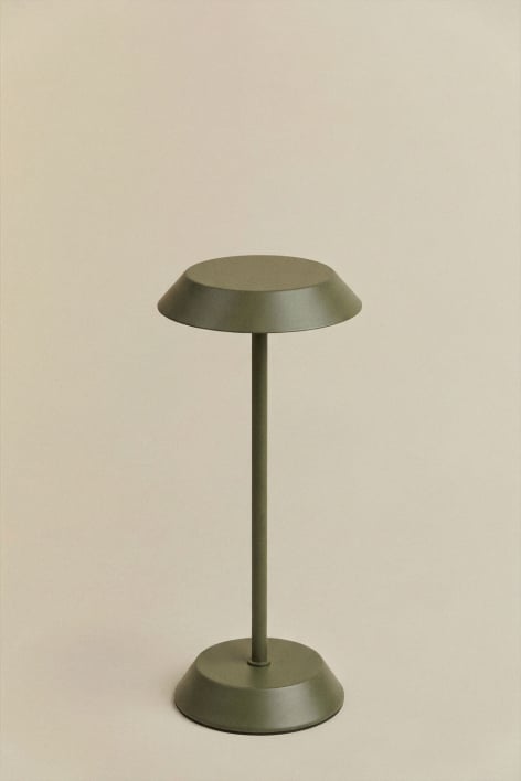 Oravella wireless LED iron table lamp - Deep Olive Green 