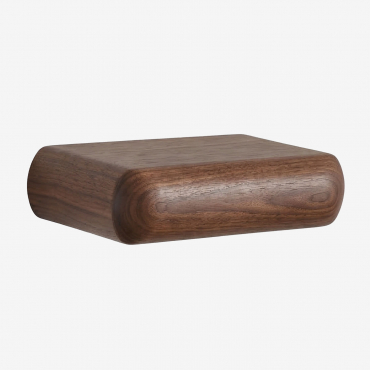 Carmen Wooden Wall Shelf Dark Acacia Brown & ↔︎ 40 Cm - Sklum
