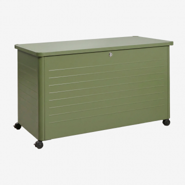 Forzan Steel Garden Storage Chest Deep Olive Green & 915 L - Sklum