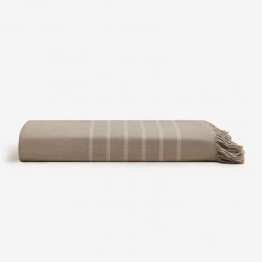 Calicut Cotton Beach Towel Moka Brown & 100 X 180 Cm - Sklum