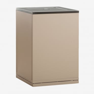Rivana Steel Corner Storage Module For Modular Outdoor Kitchen Tapioca Beige - Sklum