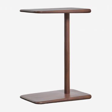 Pack Of 2 Bedside Tables 40x25 Cm In Tinsley Wood Dark Acacia Brown - Sklum