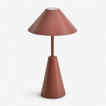 Wireless Led Iron Table Lamp Alexis Terracota - Sklum