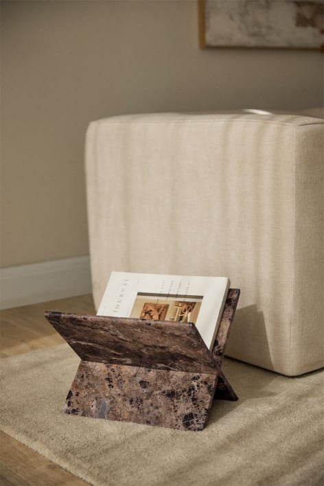 Kristoff marble floor magazine rack