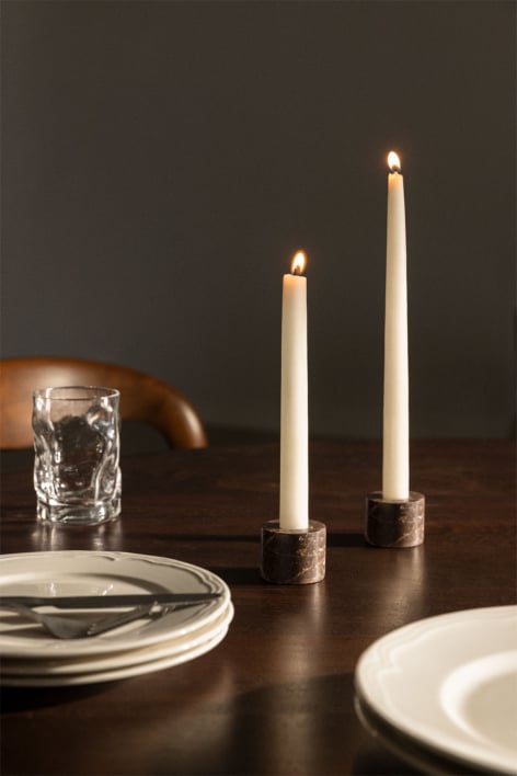 Seravento natural stone candelabra
