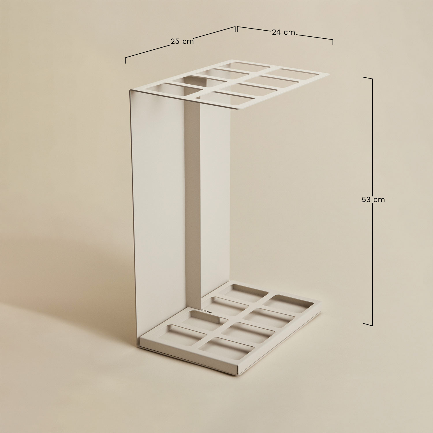 Eulalia iron umbrella stand, MEASURES