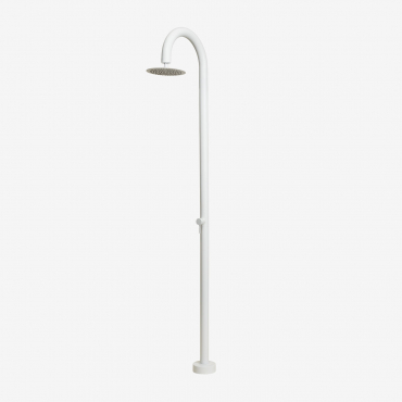Rodri Stainless Steel Outdoor Shower Matt White - Sklum