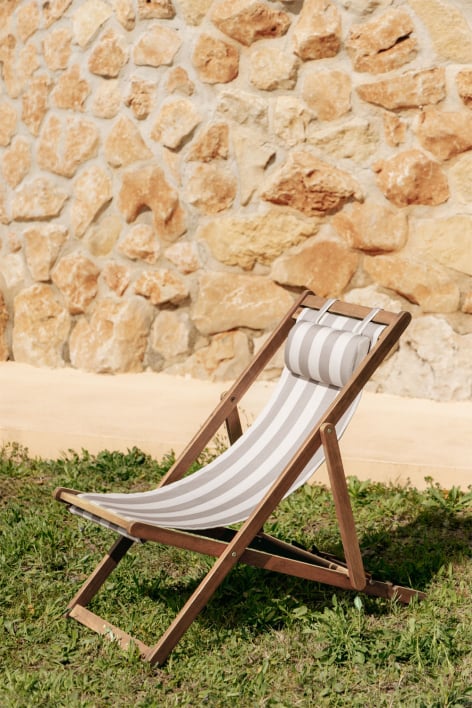 Folding wooden hammock with Kardis cushion