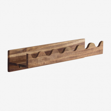 Acacia Wood Gaupen Wall Shelf ↔︎ 40 Cm Acacia Brown - Sklum
