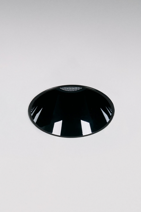 Round Ø6.8 cm trimless recessed LED downlight in Luisiana aluminum