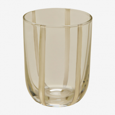 Pack Of 4 Glasses 28.5 Cl In Jalviana Glass Tapioca Beige - Sklum
