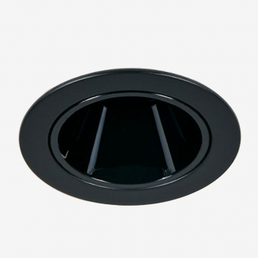 Recessed Led Downlight With Round Frame Ø5 Cm In Aluminum Luisiana Black & White 3000k & 3 W & 38o - Sklum