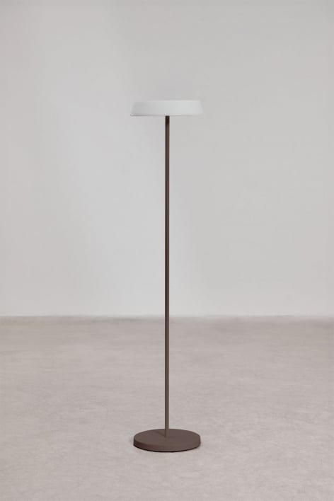 Ulenia wireless LED solar floor lamp for outdoor use in polyethylene and iron