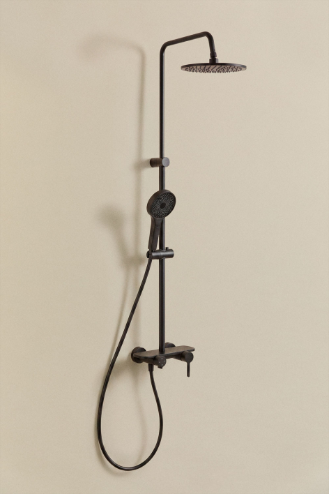 Patricia aluminum shower column - Matt Black