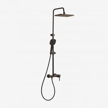 Almudena Aluminum Shower Column Matte Black - Sklum