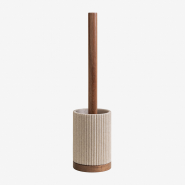 Wassila Polyresin Toilet Brush Nude Beige - Sklum
