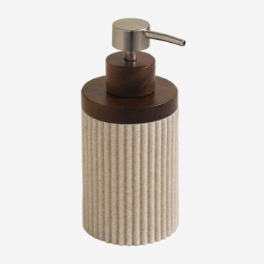 Wassila Polyresin Soap Dispenser Nude Beige - Sklum