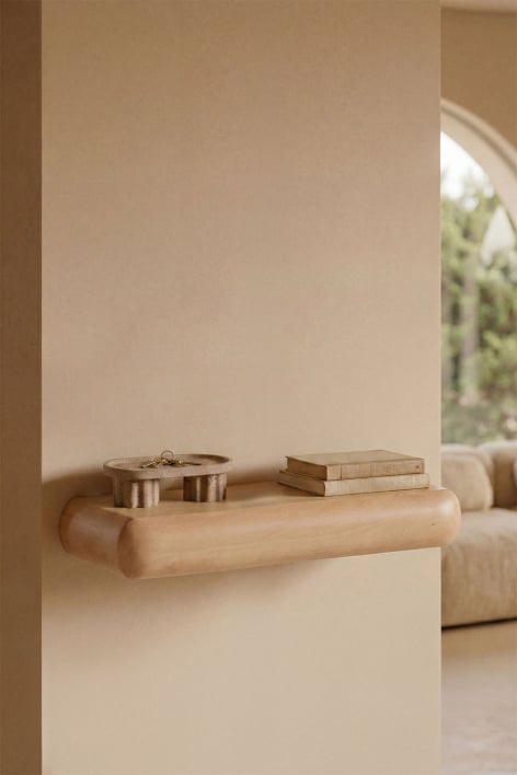 Carmen wooden wall-mounted hallway console