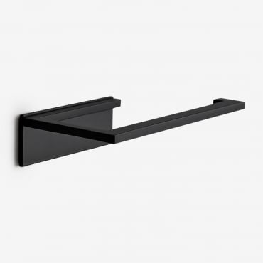 Adhesive Toilet Paper Holder For Bathroom In Stainless Steel Jalter Matt Black - Sklum