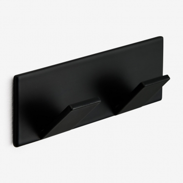 Jalter Stainless Steel Adhesive Bathroom Hook Matt Black - Sklum