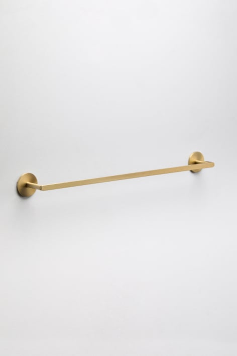 Caldrumi stainless steel wall-mounted adhesive towel bar for bathroom - Brushed Gold