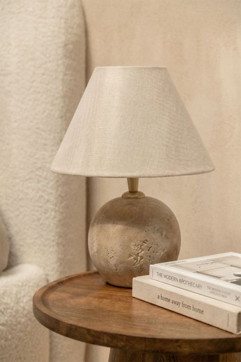 Marvexi natural stone table lamp - Travertine