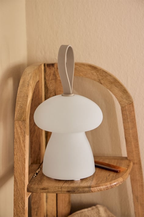 Atilia wireless LED table lamp in polyethylene