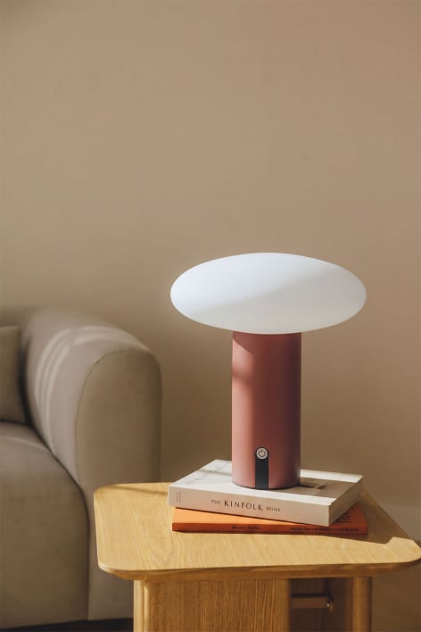 Wireless LED iron table lamp Zosima