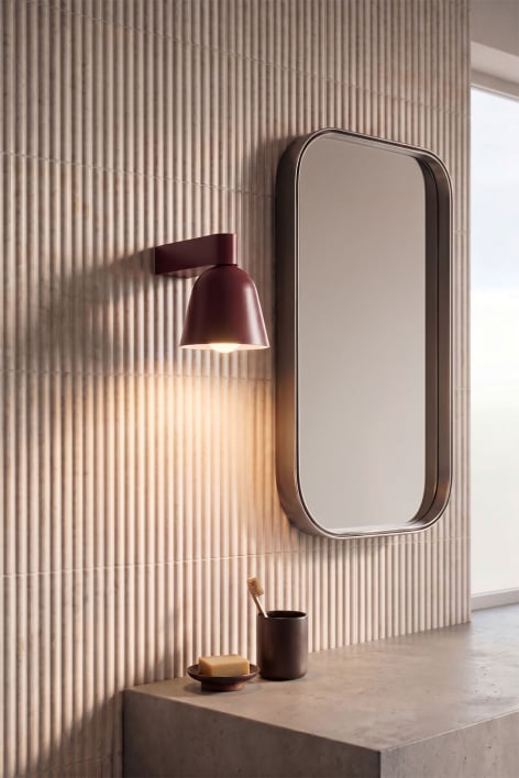 Briavel iron wall sconce for bathroom
