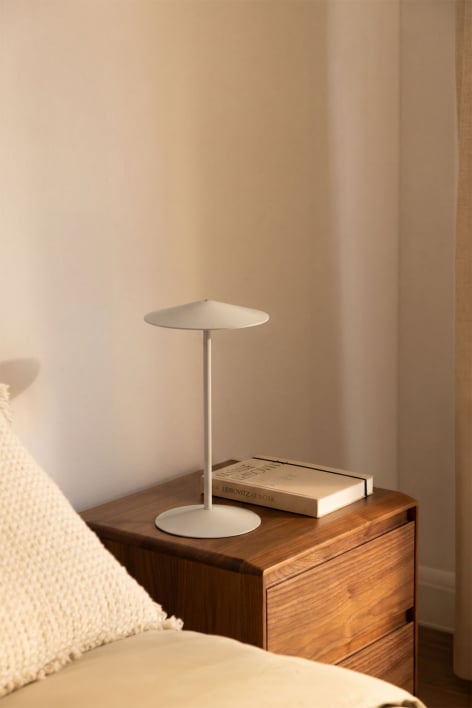Wireless LED table lamp in iron Emilein