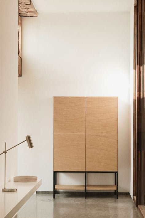 Wardrobe in MDF and Oak Veneer Bromley