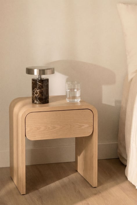 Pack of 2 bedside tables 45x40 cm in MDF Rosbel