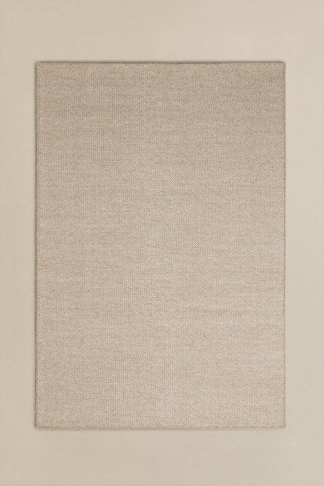 Rectangular wool rug Jultriz - Tapioca Beige
