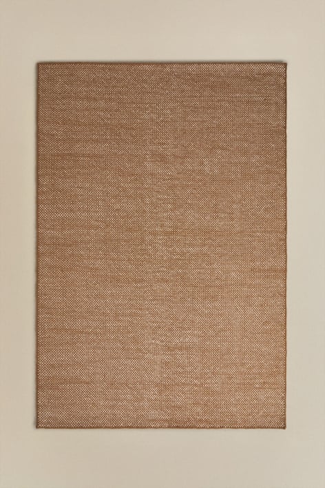 Rectangular wool rug Jultriz - Brown Caramel
