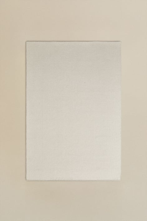 Rectangular wool rug Jultriz - Light Beige
