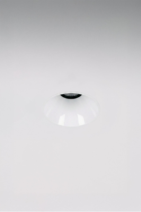 Downlight LED recessed frameless trimless round Ø3.6 cm in aluminum Orelva