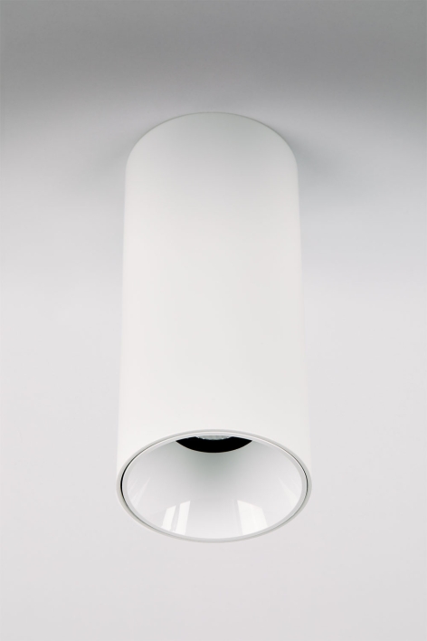 Round Ø7.2 cm surface-mounted LED ceiling light in Orelva aluminum
