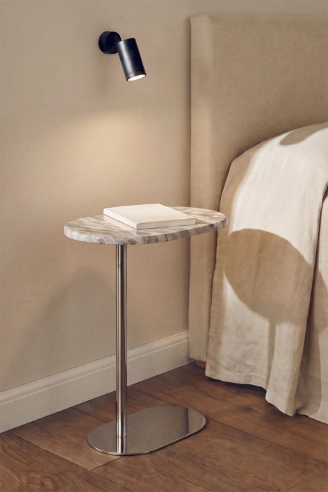 Lumair 45x25 cm stainless steel nightstand