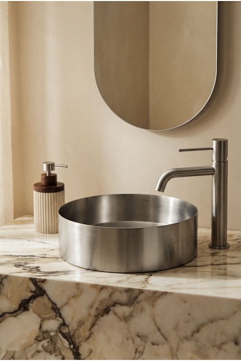 Round sink Ø40 cm in stainless steel Lemia