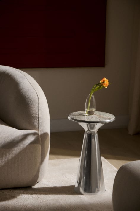 Selmalis round side table Ø30 cm in stainless steel