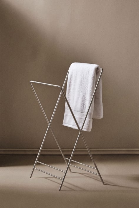 Idunai folding stainless steel freestanding towel rack