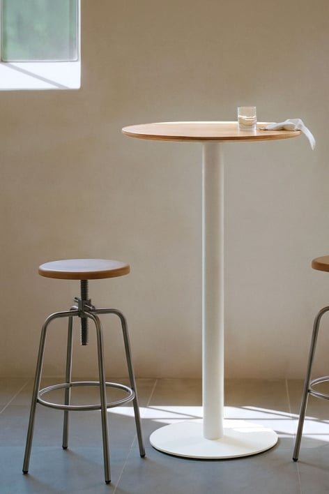 Round high bar table Ø60 cm in MDF Xiren