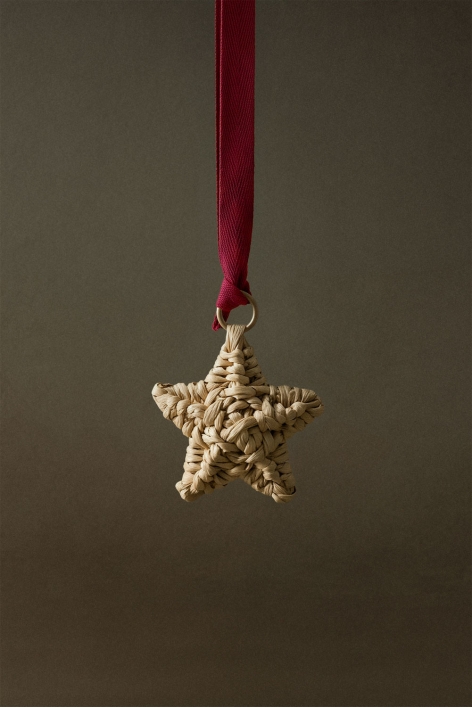 Valien braided rope Christmas ornament pack of 3