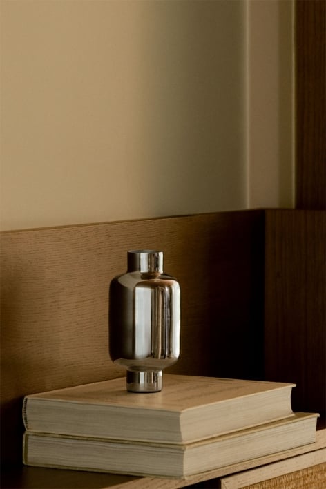 Elberton 15 cm stainless steel vase