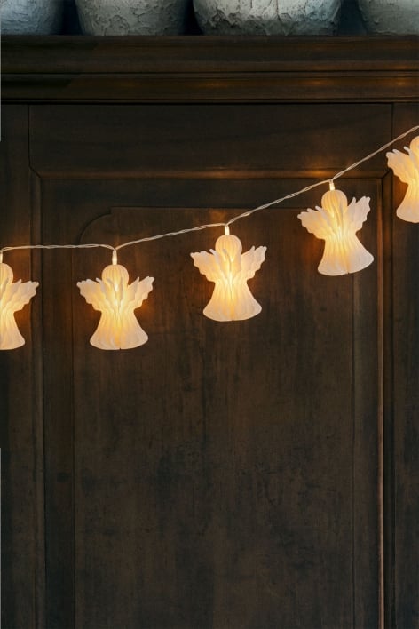 Melsi paper decorative garland with LED lights
